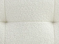 Hot Vente-unique Sofá de canto direito em tecido bouclé SOPELANA Branco