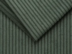 Vente-unique Sofá de canto reversível convertível abertura rápida veludo canelado verde 140 cm 18 cm CALITO^ Sofá