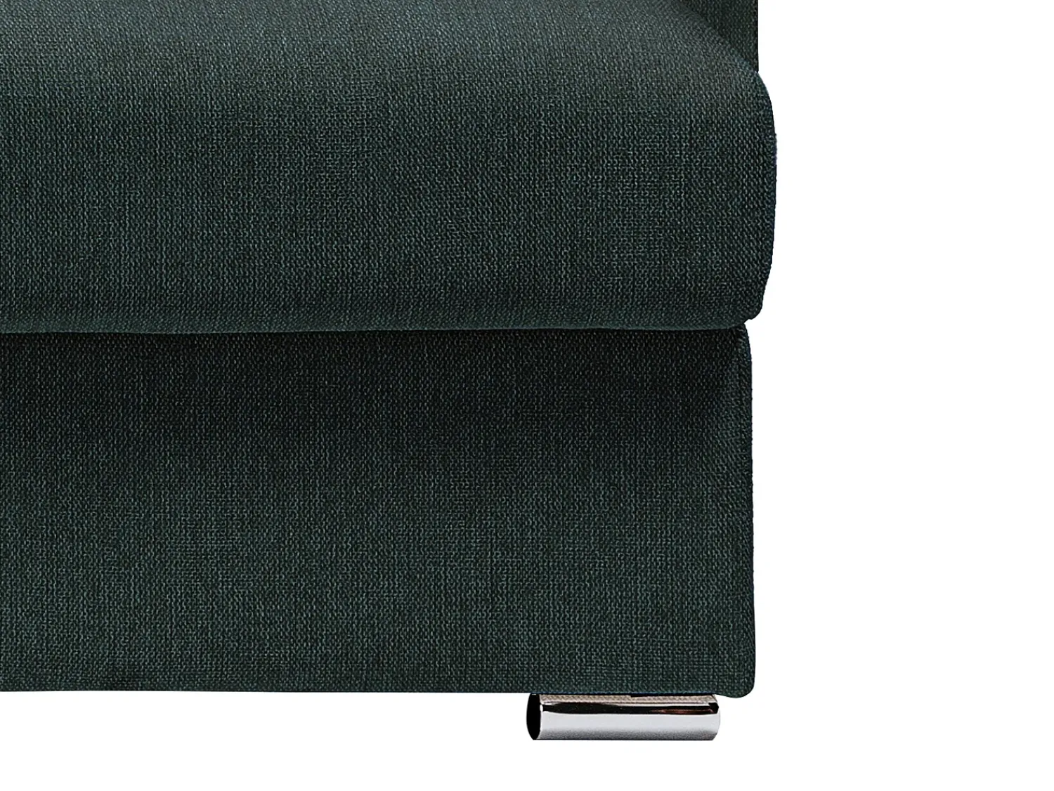 Online Vente-unique Sofá de canto reversível convertível abertura rápida tecido verde abeto - 140 cm - 18 cm - CALITO Verde pinho