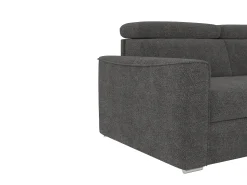 Vente-unique Sofá de canto reversível conversível abertura rápida em tecido cinza - Sofá-cama 160 cm VIZIR^ Sofá
