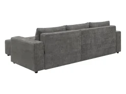 Clearance Habitat et jardin Sofá de canto reversível/conversível em tecido - 