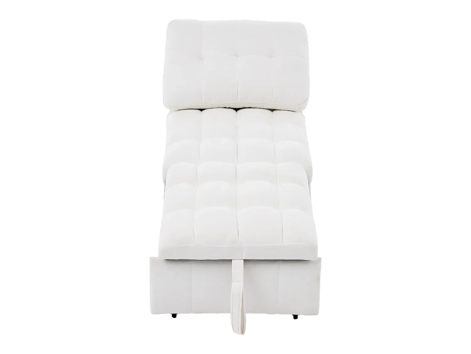Sofá|ModernLuxe Sofá de um lugar - 68x95x76 cm - encosto ajustável - profundidade do assento ajustável - Branco