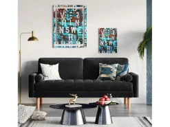 Sofá|DripeX Sofá de veludo de 2 - sofá, sofá moderno da sala de estar, com apoios de braços cônicos e pés, uma parte de baixo - 148,5x78x85cm Preto