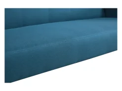 Concept-Usine Sofá Escandinavo Conversível 3 Lugares Azul Pato MALMO em Veludo - Confortável e Moderno^ Sofá