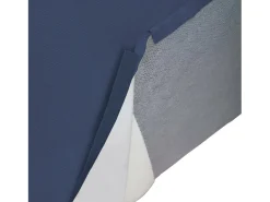 Hot Talamo Italia Sofá fixo Dlorenz, sofá modular de 2 lugares com península direita, 100% Fabricado na Itália, Sofá de tecido moderno, 220x170h70 cm, Azul