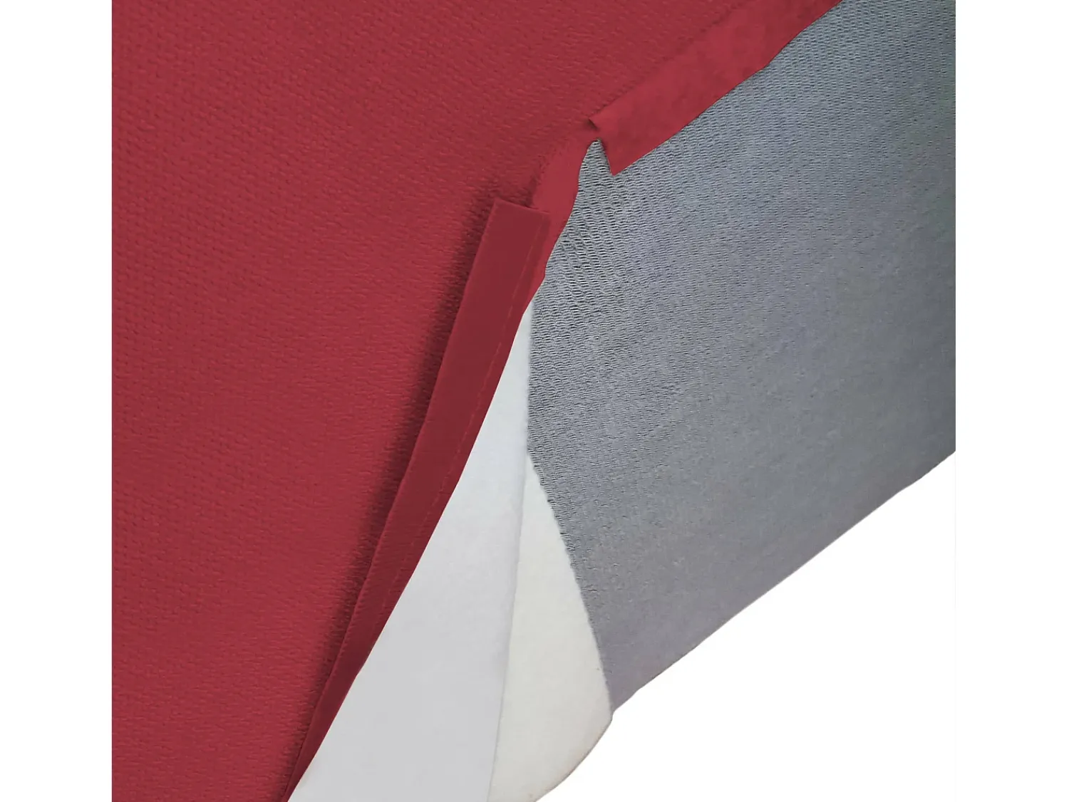 Discount Talamo Italia Sofá fixo Patrizia, sofá modular de 2 lugares com península direita, 100% Fabricado na Itália, Sofá de tecido moderno, 220x170h70 cm, Vermelho