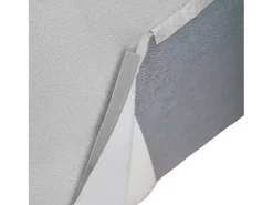 Talamo Italia Sofá fixo Patrizia, sofá modular de 2 lugares com península direita, 100% Fabricado na Itália, Sofá de tecido moderno, 220x170h70 cm, Cinza^ Sofá