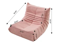 Poltrona* Sofá individual Chillsessel, poltrona preguiçosa, Rosa