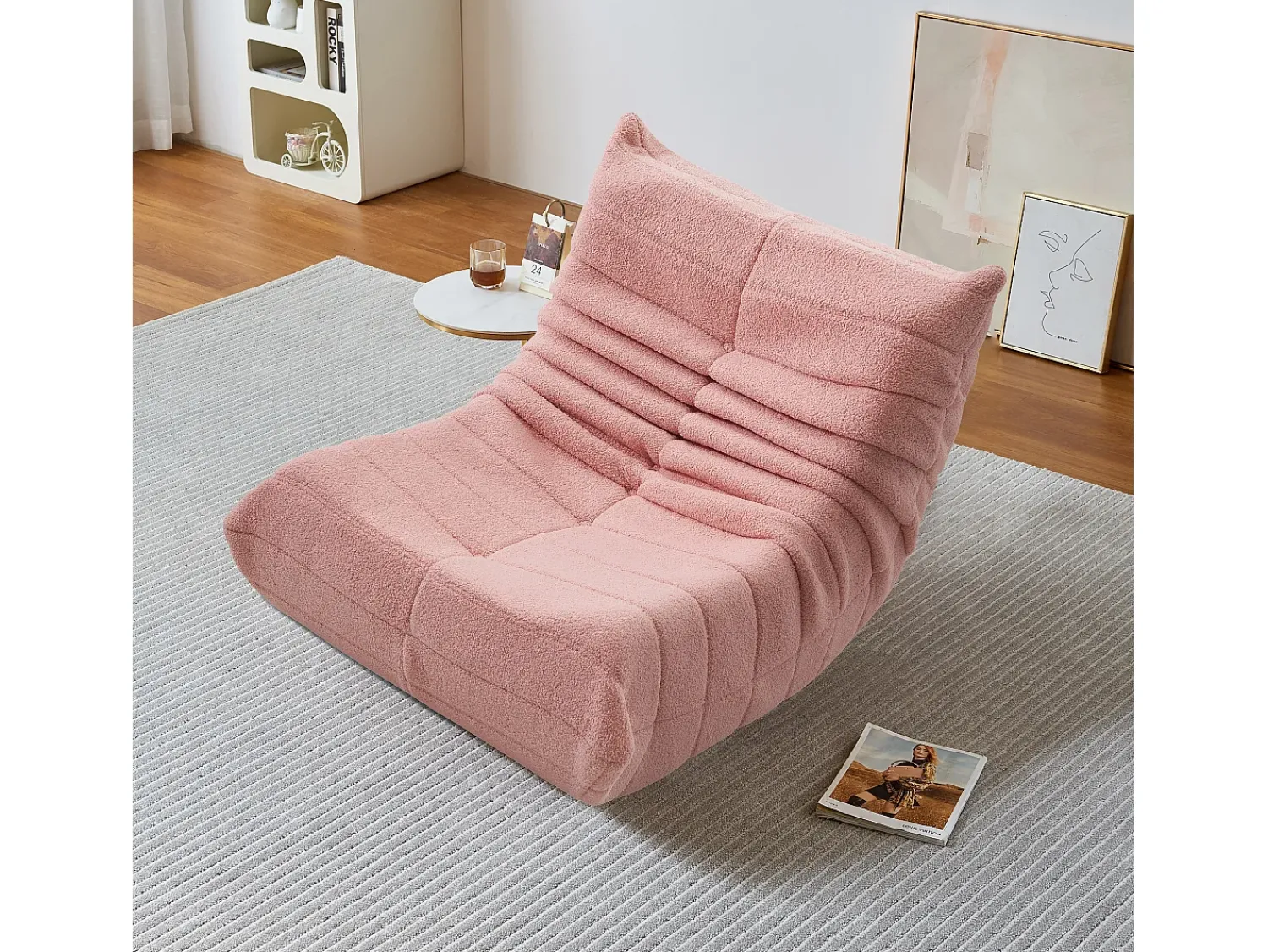 Poltrona* Sofá individual Chillsessel, poltrona preguiçosa, Rosa