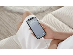 Discount ModernLuxe Sofá moderno - 4 lugares - Apoio de pés removível - Portas USB - Compartimentos de armazenamento + Porta-copos - ​​Cinza​ Cinzento