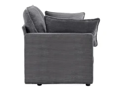 Sale Sofá moderno de 2 lugares, design minimalista, confortável e espaçoso, para sala e quarto Cinzento