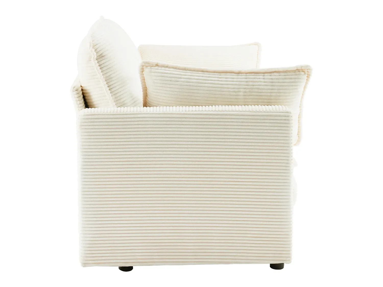 Sale Sofá moderno de 2 lugares, design minimalista, confortável e espaçoso, para sala e quarto Branco