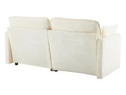 Sale Sofá moderno de 2 lugares, design minimalista, confortável e espaçoso, para sala e quarto Branco