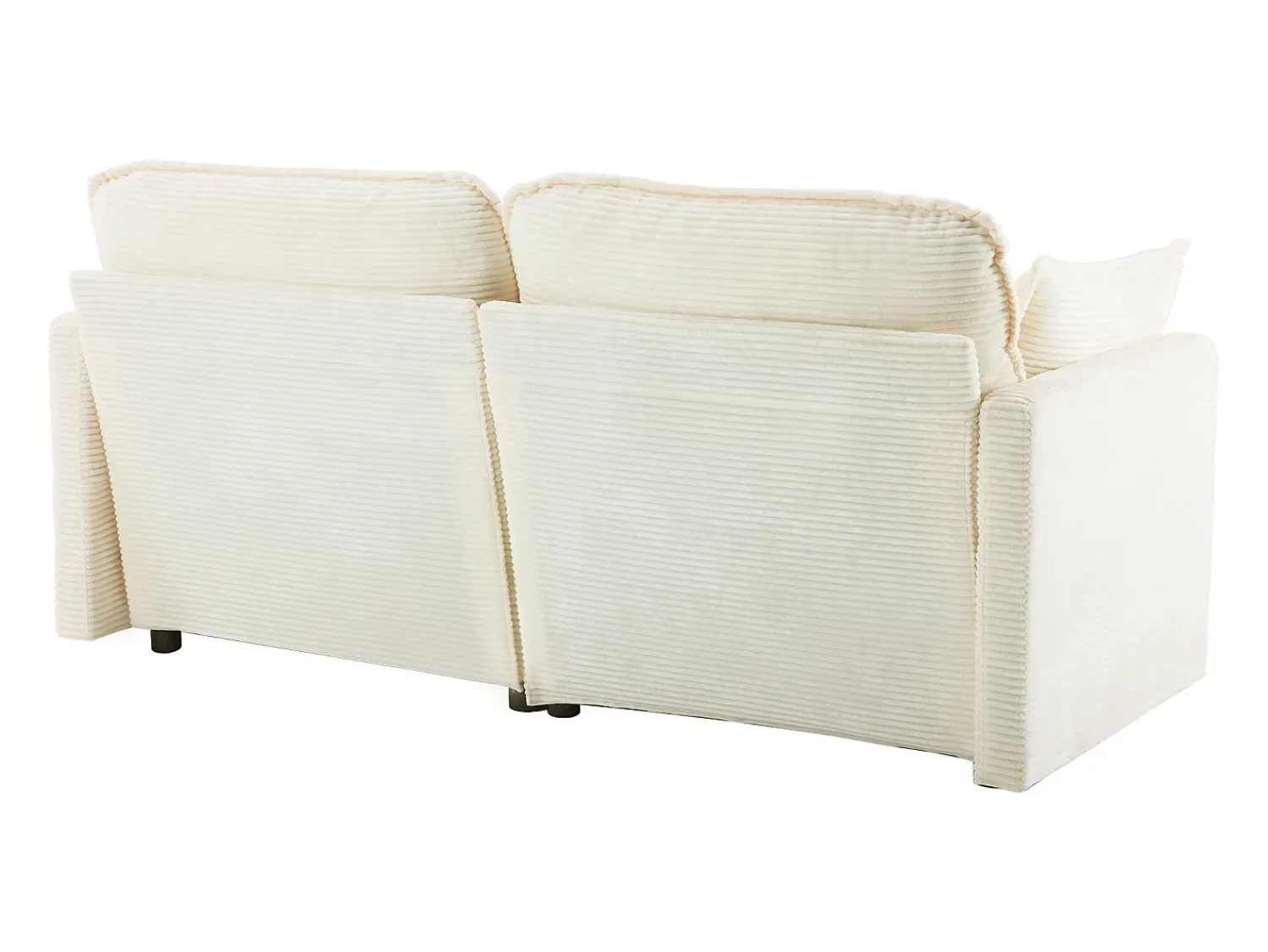 Sale Sofá moderno de 2 lugares, design minimalista, confortável e espaçoso, para sala e quarto Branco