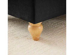Sofá|DripeX Sofá Modular 4 Lugares Chenille - Capa Removível e 4 Almofadas - 350x83.5x93cm - Preto
