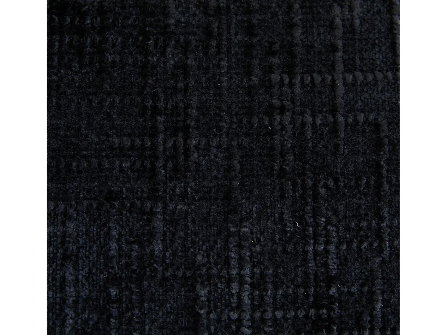 Sofá* Sofá de 1 lugar - Sofá dobrável com encosto e almofadas - chenille Preto