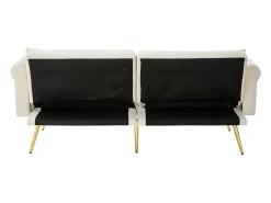 New Sofá Relaxante - Sofá com Encosto e Braços Ajustáveis ​​- 6 Pernas em Metal - para Sala de Estar e Quarto Bege