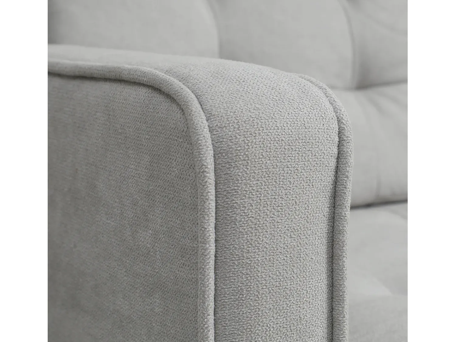 Sofá*Hauss Spole Sofá reto de 2 lugares em veludo cinza com armazenamento integrado - 117x62x78cm Cinzento