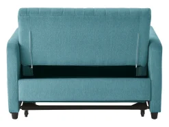 Sofá| Sofá de 2 lugares - Sofá lounge com função de extensão e duas almofadas - Encosto ajustável - Tecido de algodão e linho Verde