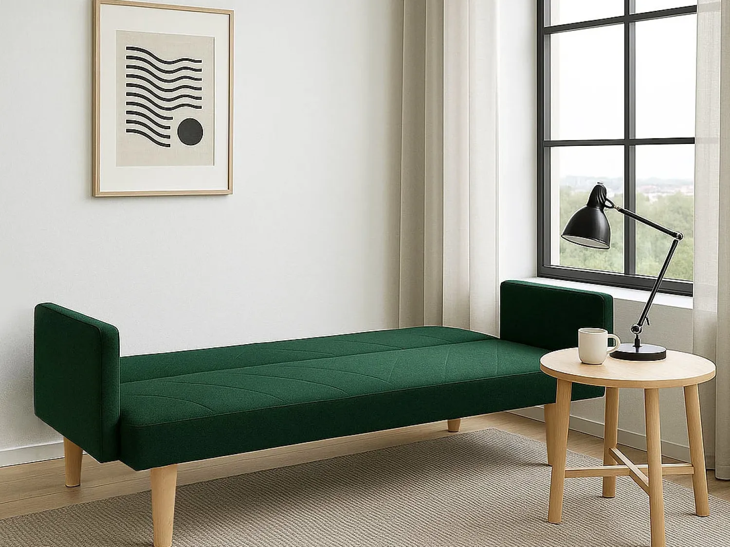 Sofá* Sofa Cama Cosmos Verde