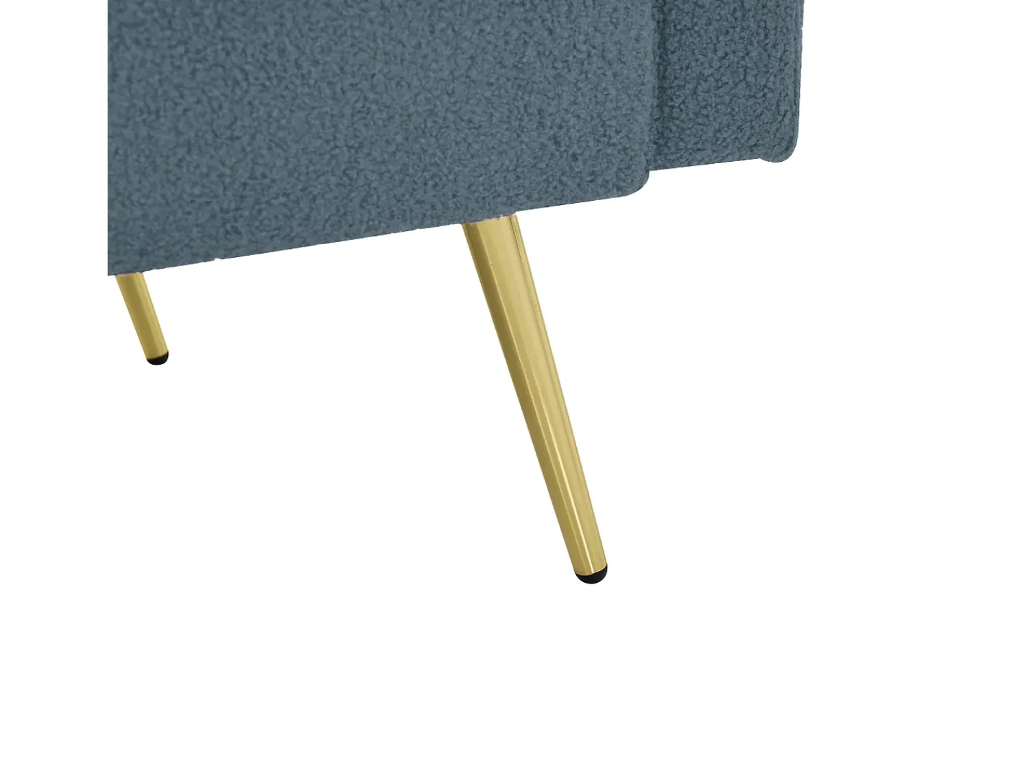 Sofá|ModernLuxe Sofá-cama 2 lugares - ângulo ajustável - con almofadas e bolsos de armazenamento laterais - antigo Azul