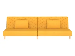 Sofá-cama 2 lugares com duas almofadas tecido PT711266^ Sofá