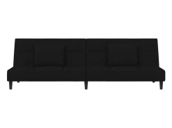 Sofá-cama 2 lugares com duas almofadas veludo PT469497^ Sofá