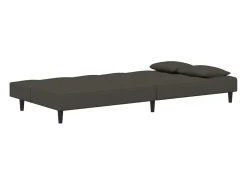 Sofá* Sofá-cama 2 lugares com duas almofadas veludo -escuro PT108146 Cinzento