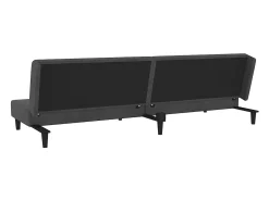 Sofá*vidaxl Sofá-cama 2 lugares com duas almofadas veludo -escuro Cinzento
