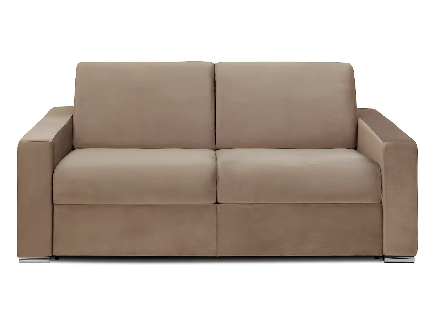 Vente-unique Sofá-cama abertura rápida 3 lug. colchão de 22 cm veludo CALITO^ Sofá