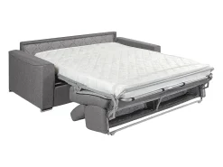 Vente-unique Sofá-cama abertura rápida em tecido assento em espuma de memória 120 cm colchão 14 cm VIZIR^ Sofá
