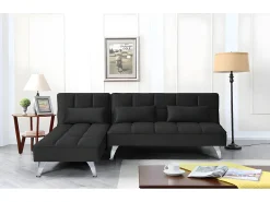 Sofá*Saldosystocks Sofá-Cama Chaise Longue Noelia XS 200cm Cinza Cinzento