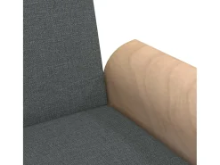 Sofá*vidaxl Sofá-cama com apoio de braços tecido -escuro Cinzento