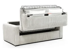 Vente-unique Sofá-cama conversível Express em veludo cotelê , com estrado de ripas de 160 cm e 16 cm de espessura, MONDOVI^ Sofá