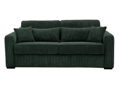 Vente-unique Sofá-cama conversível MONDOVI Express em veludo cotelê com estrado de ripas, 160 cm de largura, 16 cm de espessura.^ Sofá