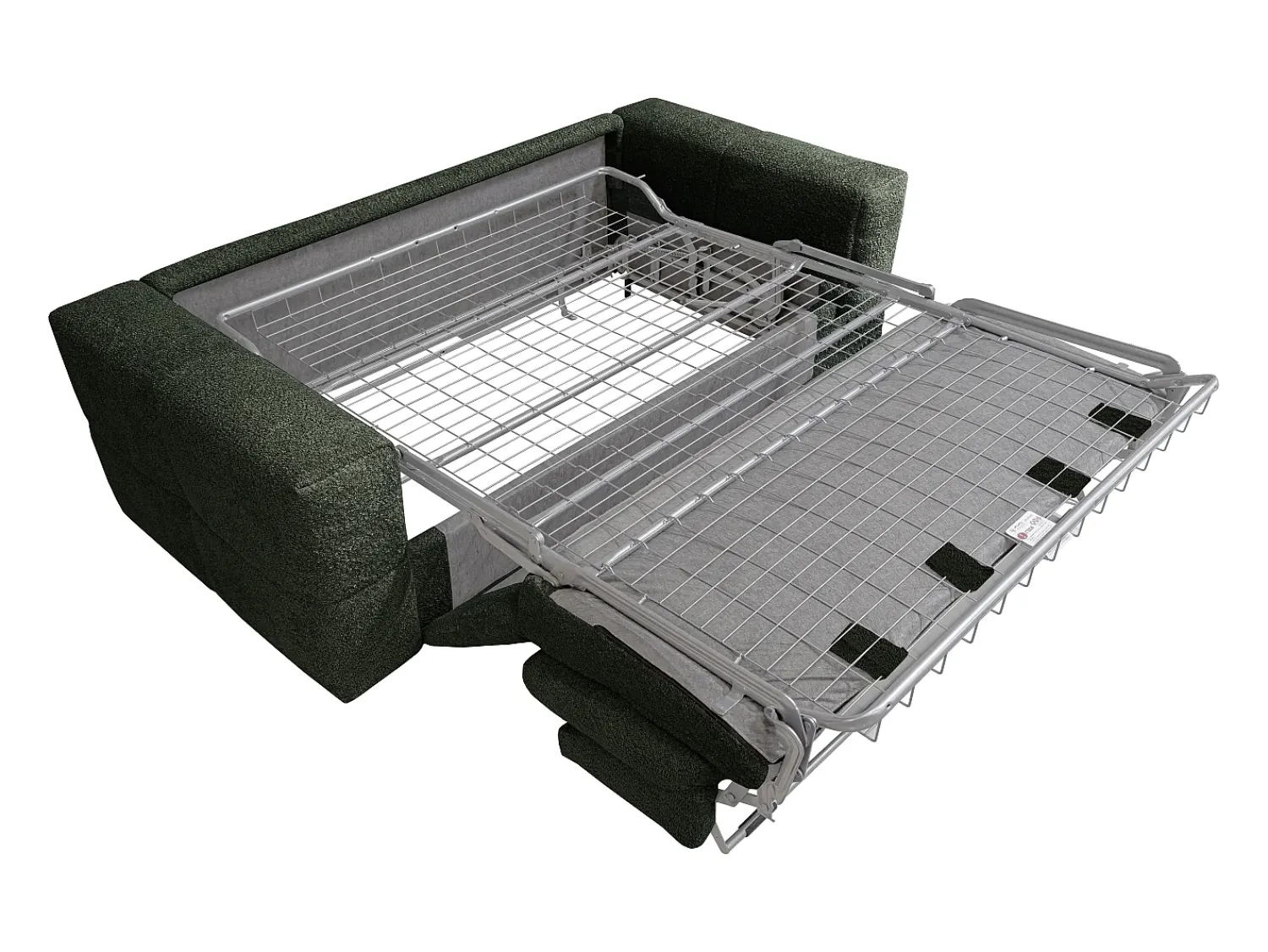 Vente-unique Sofá-cama de 3 lugares abertura rápida em tecido bouclé colchão 13 cm ISSORO^ Sofá