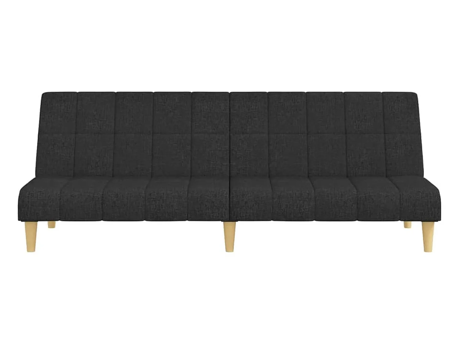 Best Sofá-cama de 2 lugares tecido PT455593 Preto
