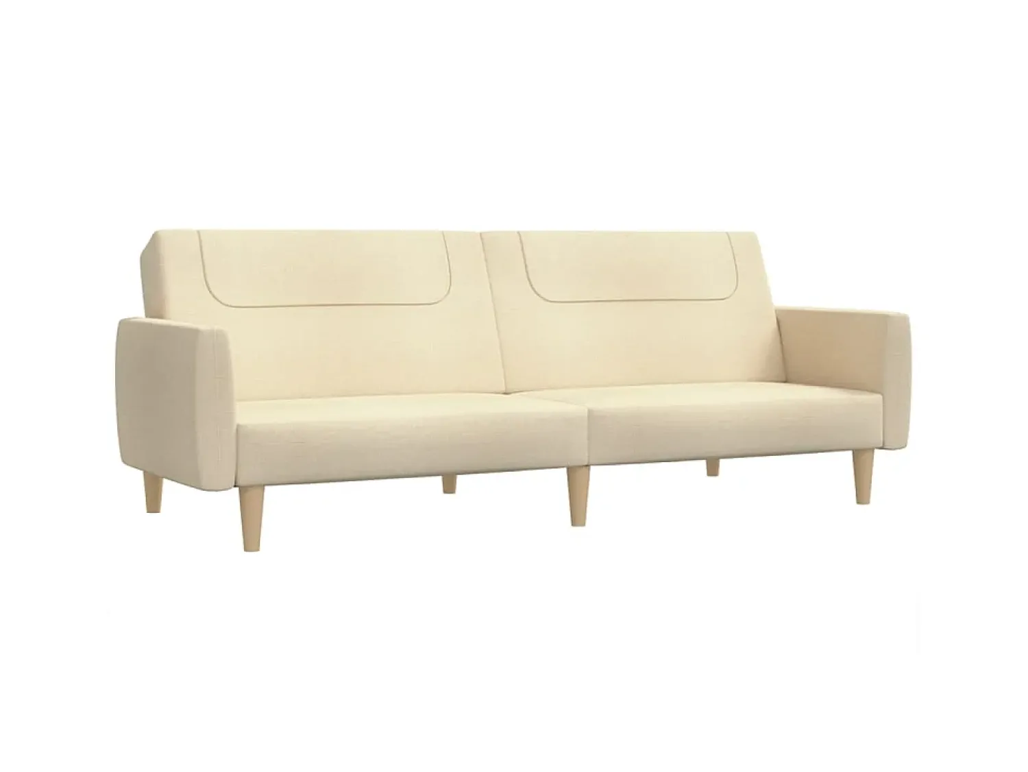 Hot Sofá-cama de 2 lugares tecido cor PT533560 Creme