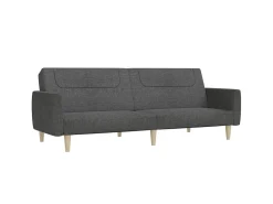 Sofá* Sofá-cama de 2 lugares tecido -escuro PT954531 Cinzento