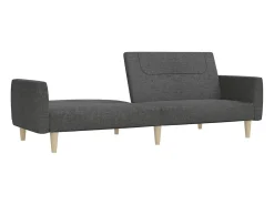 Sofá* Sofá-cama de 2 lugares tecido -escuro PT954531 Cinzento