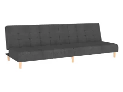 Outlet Sofá-cama de 2 lugares tecido -escuro PT656153 Cinzento