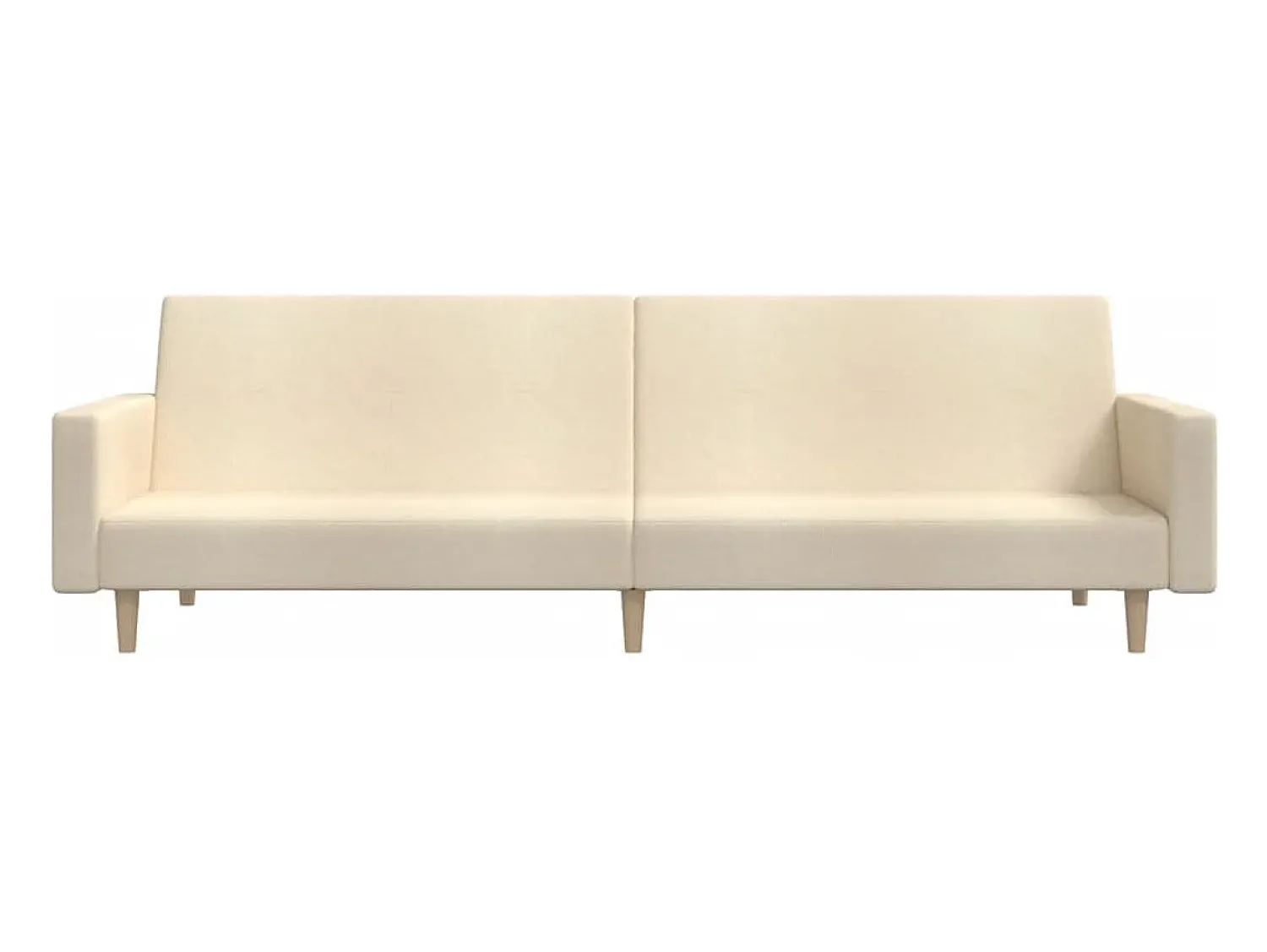 Sofá* Sofá-cama de 2 lugares tecido cor PT509405 Creme