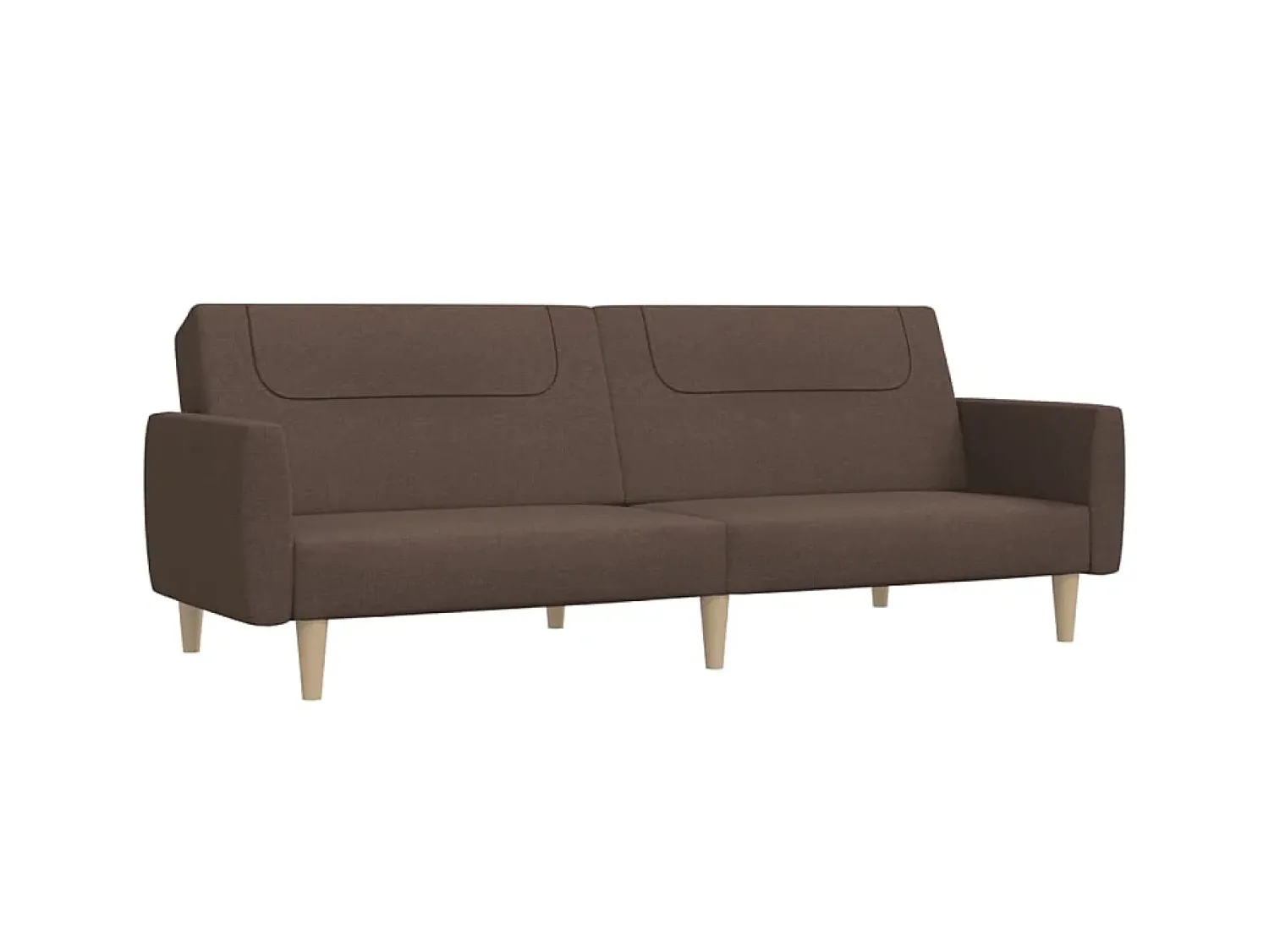 Sofá| Sofá-cama de 2 lugares tecido cinzento-acastanhado PT836816 Taupe