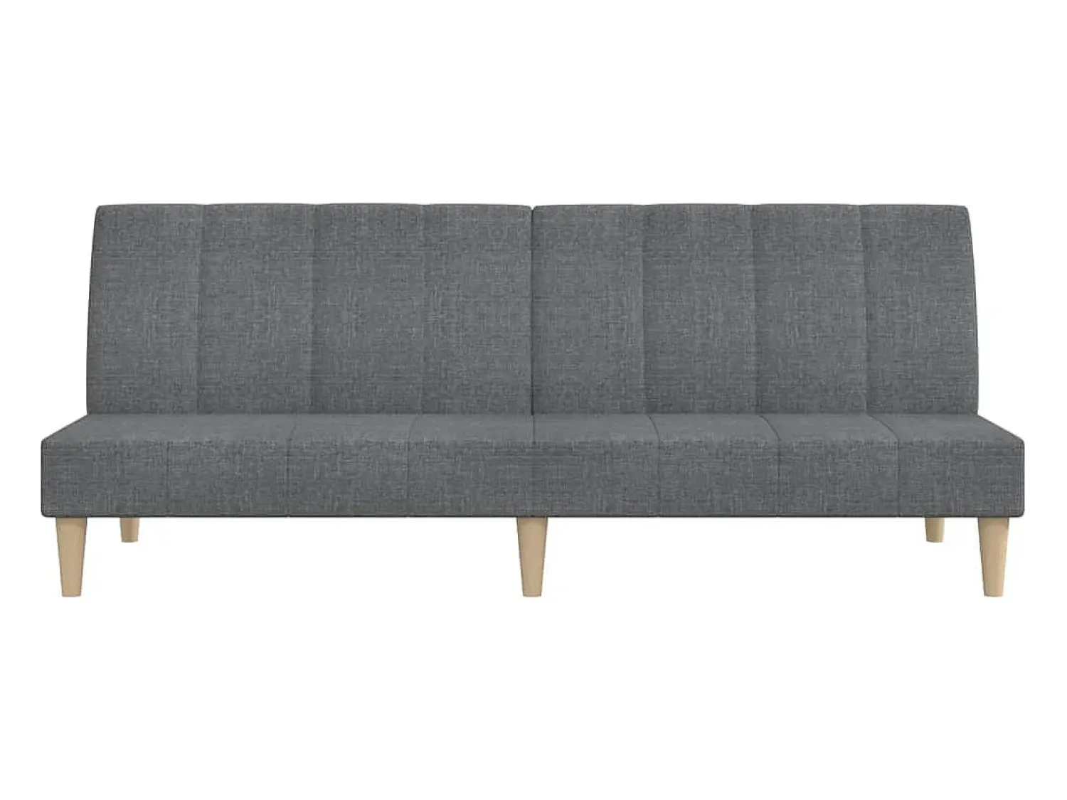 Sofá| Sofá-cama de 2 lugares tecido cinzento-claro PT294565 Cinzento claro