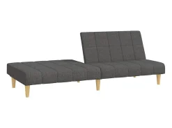 Sofá* Sofá-cama de 2 lugares tecido -escuro PT705341 Cinzento
