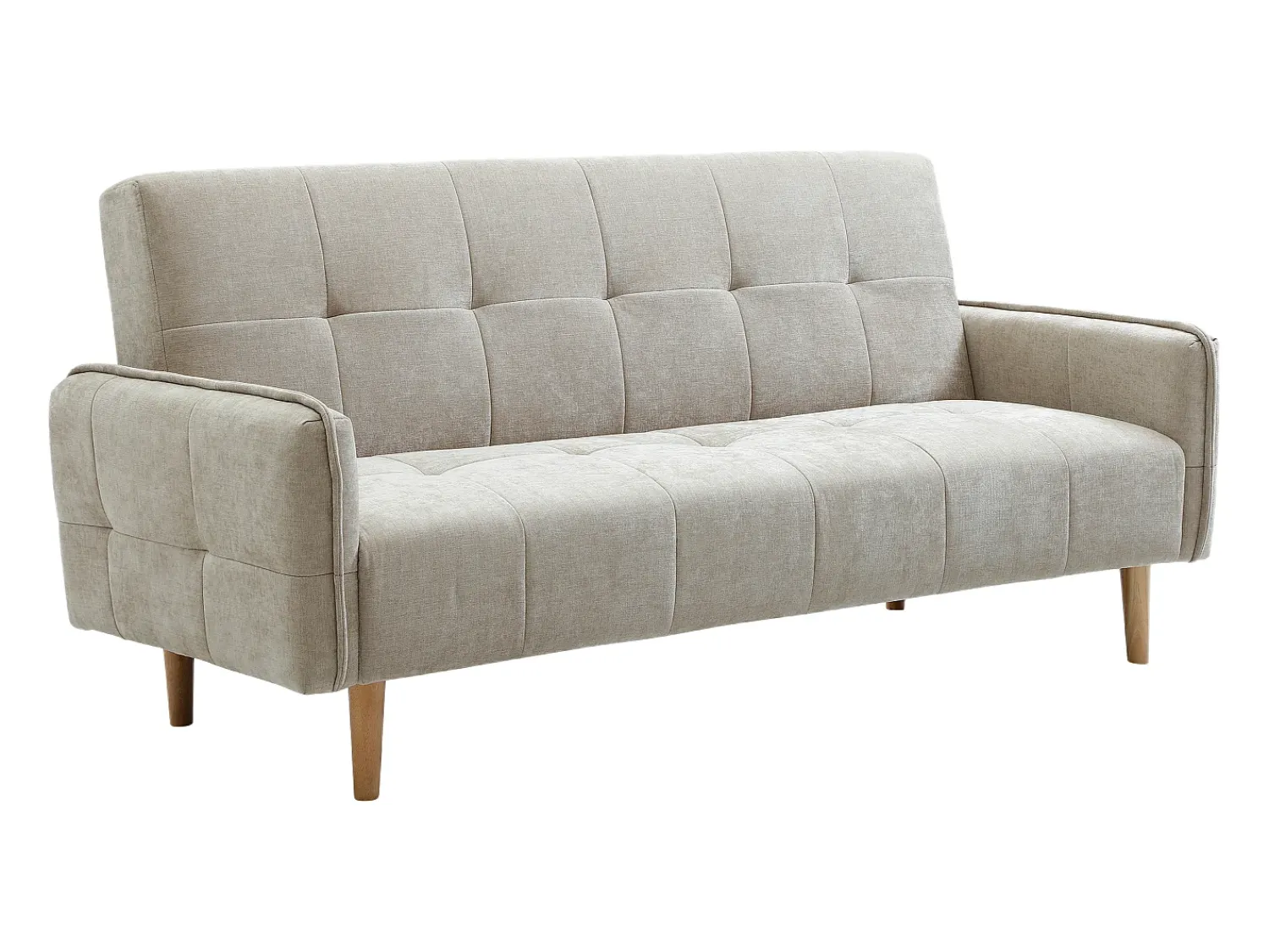 Vente-unique Sofá-cama de 3 lugares tipo clic-clac em tecido SONIATA^ Sofá