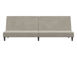 Sofá* Sofá-cama de 2 lugares veludo cinzento-claro PT857627 Cinzento claro
