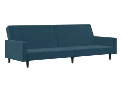 vidaxl Sofá-cama de 2 lugares veludo^ Sofá