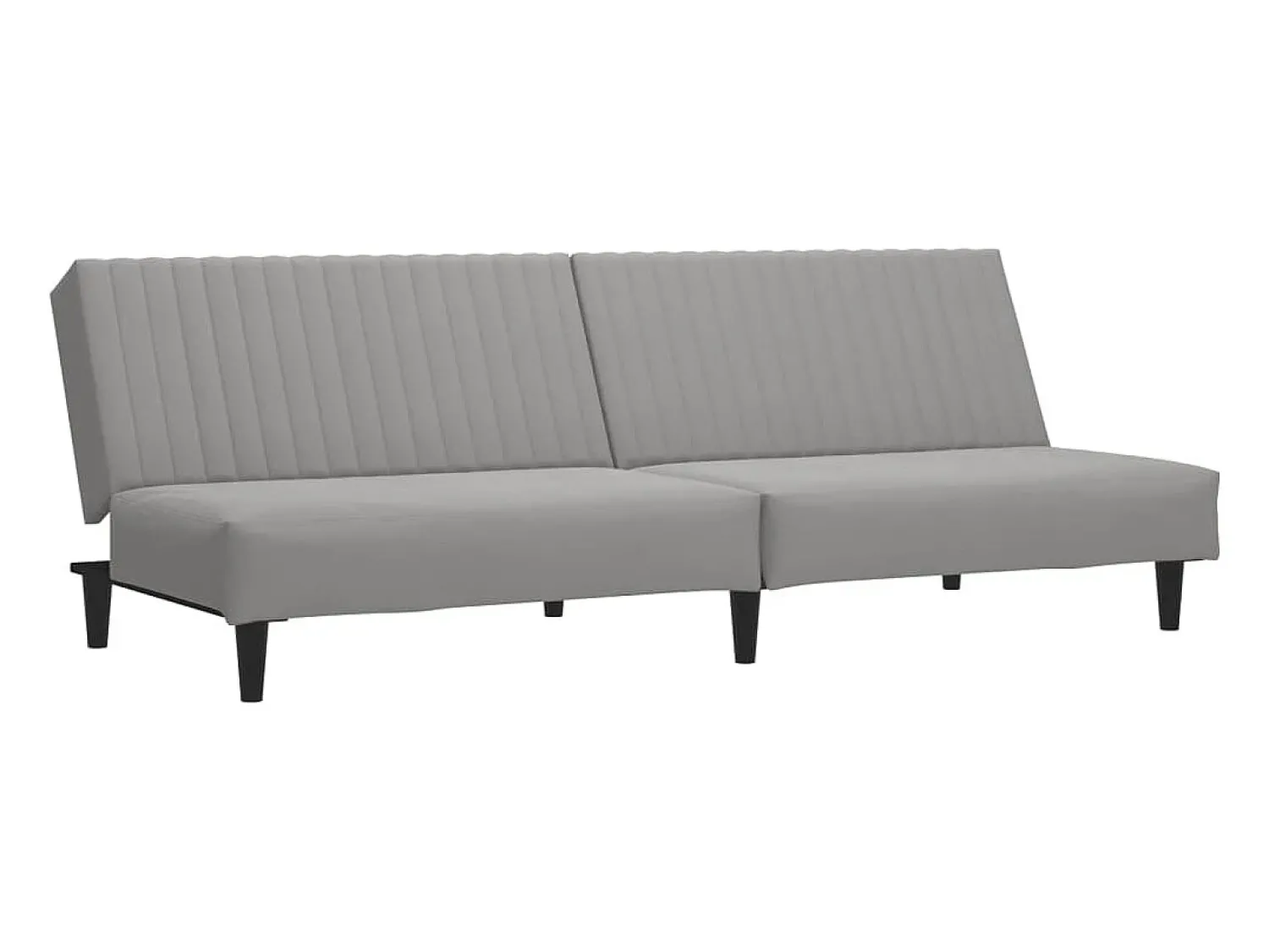 Sale Sofá-cama de 2 lugares veludo -claro PT128856 Cinzento