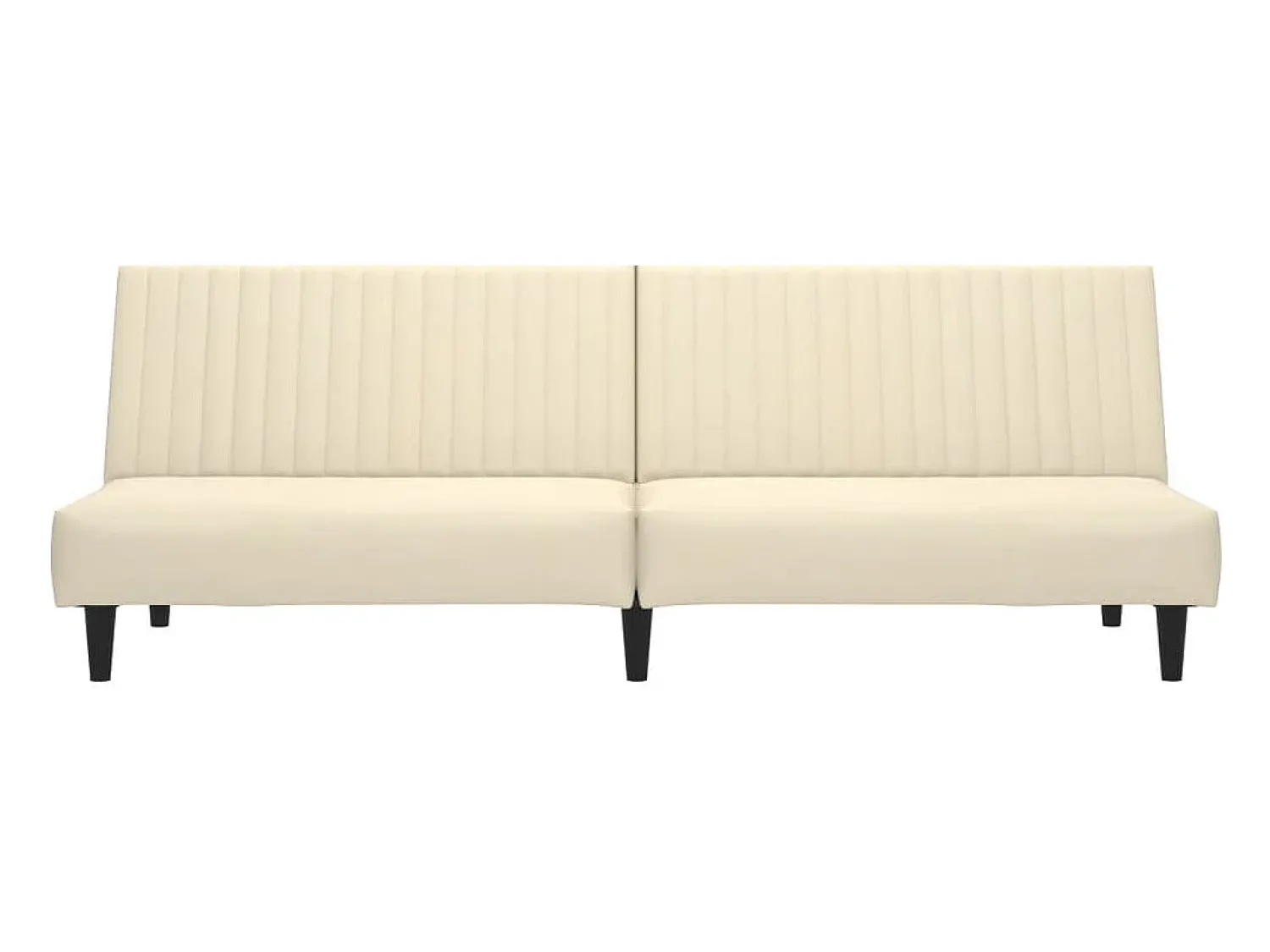 Best vidaxl Sofá-cama de 2 lugares veludo cor Creme